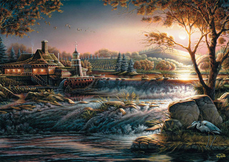 Puzzle 1000 Terry Redlin Światła na peryferiach 112959