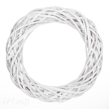 Wianek wiklinowy biały 36 cm