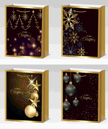 Torebki prezentowe BN 12 sztuk mix wzorów WK 22570 M