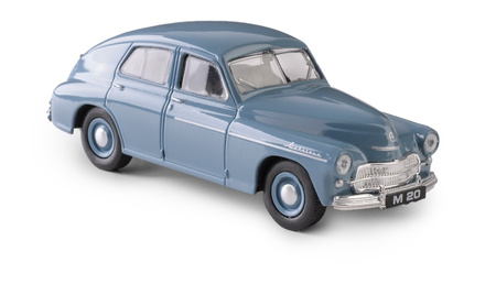 PRL Warszawa M20 popielaty w skali 1:43