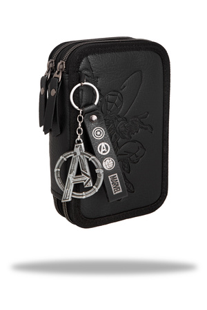 Piórnik 2-komorowy z wyposażeniem Disney 100  jumper 2 black collection