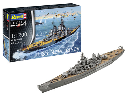 Revell Starter Kit 1:1200 Battleship USS New Jersey REV-75183
