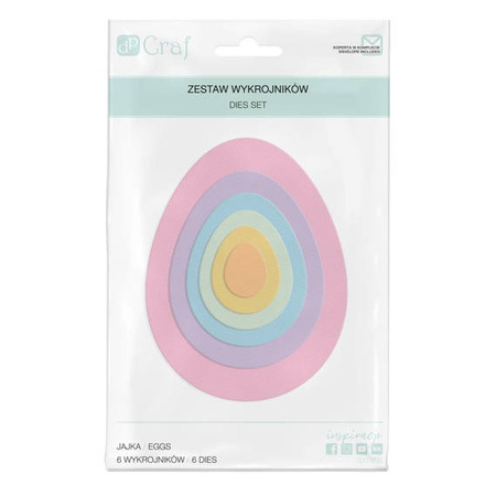 Zestaw wykrojników Jajka 6 szt.