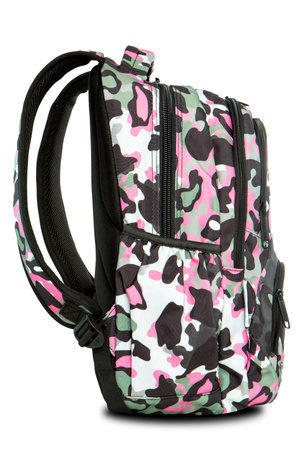 Plecak młodziezowy Coolpack Dart L Camo Pink Badges