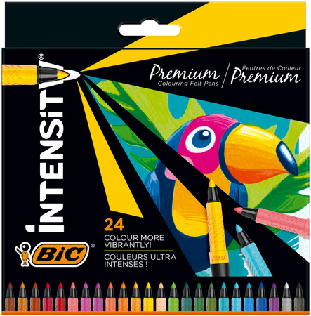 Flamastry Intensity Premium BIC 24 kolorów