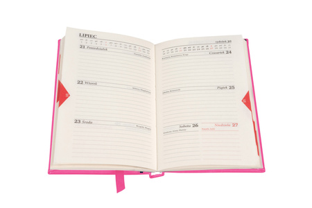 Kalendarz 2026 Colorfix A6 TDW różowy