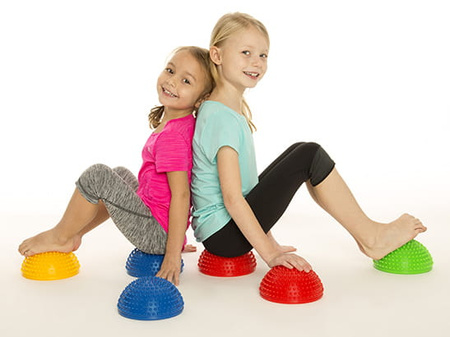 Półkula sensoryczna do masażu 16 cm zielona