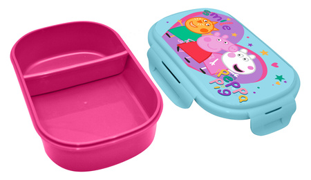 Pudełko śniadaniowe ze sztućcami Peppa Pig PP17102