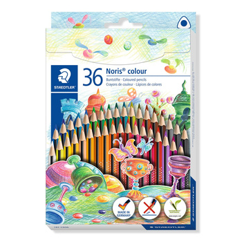 Kredki ołówkowe trójkątne Noris colour Wopex 36 kolorów Staedtler