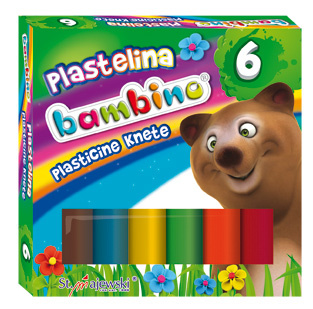 Plastelina bambino 6 kolorów 32832