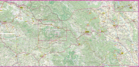 Bucovina Maramures adventure map 1:250 000 laminat 2024