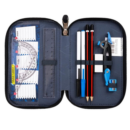 Piórnik 3 komorowy z wyposażeniem Pink Butterflies