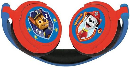 Składane słuchawki przewodowe stereo Psi Patrol z głośnością bezpieczną dla dzieci Lexibook HP015PA