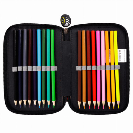 Piórnik 3 komorowy z wyposażeniem Pink Butterflies