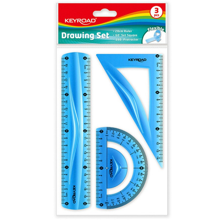 Zestaw geometryczny KEYROAD Flexible średni mix kolorów