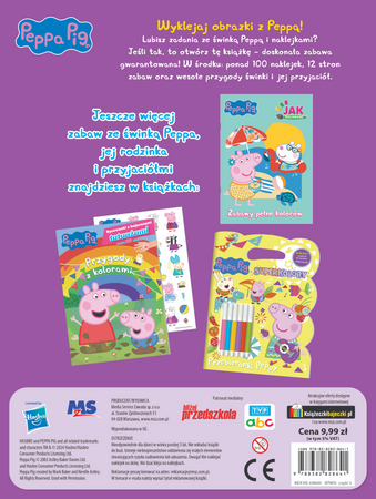 Dzień na wesoło. Świnka Peppa. Naklejki na numerki