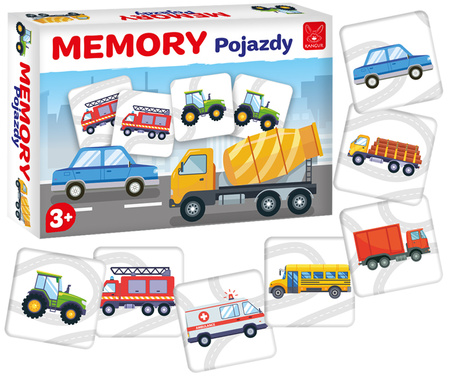 Gra Memory pojazdy
