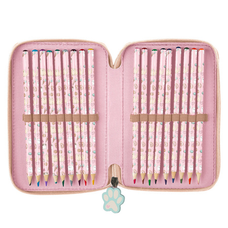 Piórnik 3-komorowy z wyposażeniem Cleo i Frank PWTCF45