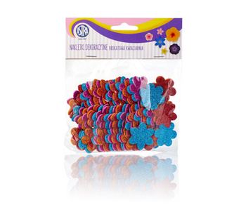 Naklejki samoprzylepne na piance - brokatowa kwiaciarnia