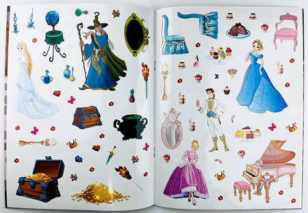 Pałac księżniczek. Książeczka z wypukłymi naklejkami