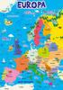 Plansza dwustronna A4 ściąga Europa