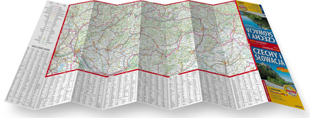 Czechy i Słowacja mapa samochodowa 1:600 000 laminat 2025