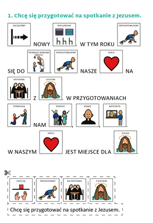 Poznaję Jezusa. Klasa 3. Karty pracy dla uczniów ze specjalnymi potrzebami edukacyjnymi i trudnościami w komunikowaniu się. Z symbolami PCS. Część 1.