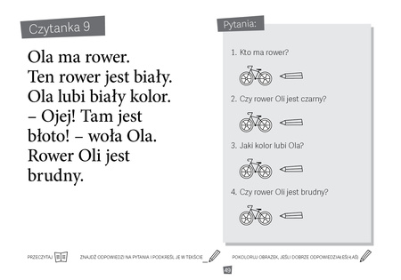 Czytam i odpowiadam na pytania Kolejne czytanki Ćwiczenia w czytaniu ze zrozumieniem