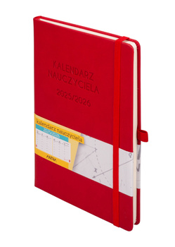Kalendarz Nauczyciela 2025/2026 A5 TDW czerwony