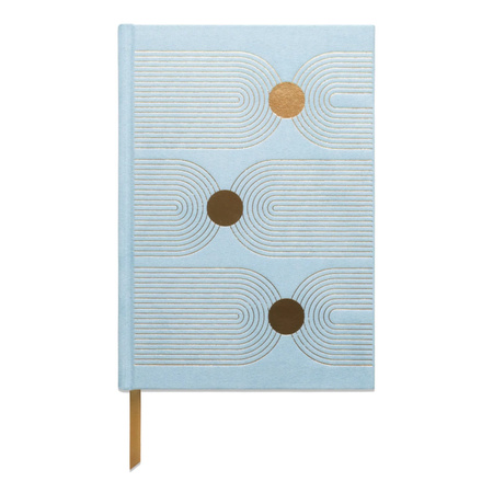 Notatnik z wegańskiego zamszu Blue Arch Dot