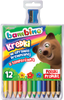 Kredki ołówkowe Bambino 12 kolorów z temperówką