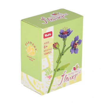 Klocki konstrukcyjne Kwiaty 108 elementów