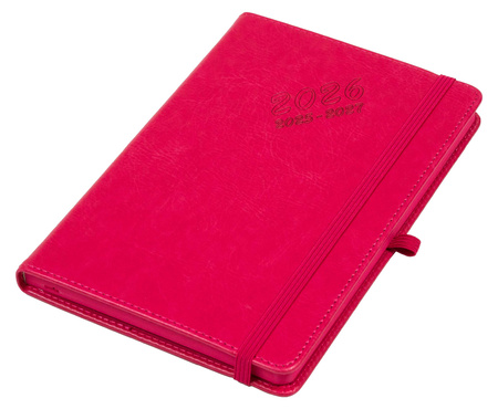 Kalendarz 2026 18 m-cy. Hip hop A5 tygodniowy karmazyn