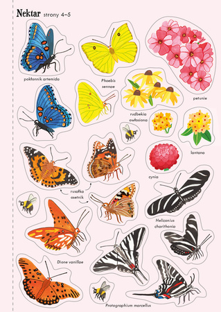 Motyle. Lubię naklejać