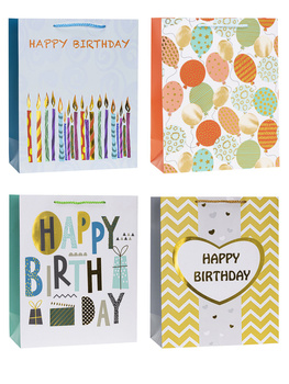 Torebki prezentowe TP-24035-HS-A4  wzór party 12 sztuk