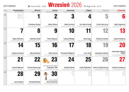 Kalendarz 2026 Psy KA-2
