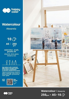 Blok akwarelowy ART A5 10 arkuszy 250g Happy Color