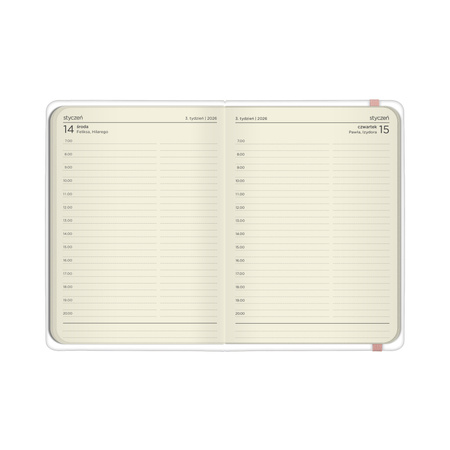 Kalendarz 2026 B6 dzienny Kwiaty