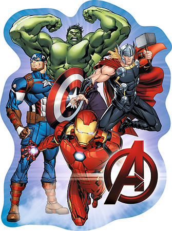 Puzzle 50 Drewniane Konturowe Przygody Avengers 20256