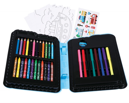 Zestaw artystyczny dla dzieci KEYROAD Autobus 54 elementy