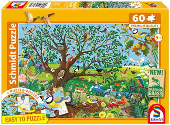 Puzzle 60 PQ Zwierzęta w ogrodzie 113644