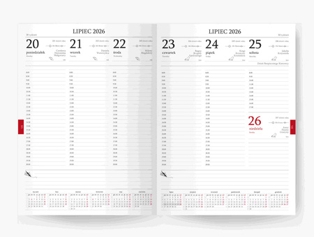 Kalendarz 2026 Jazz B5 tygodniowy czarny