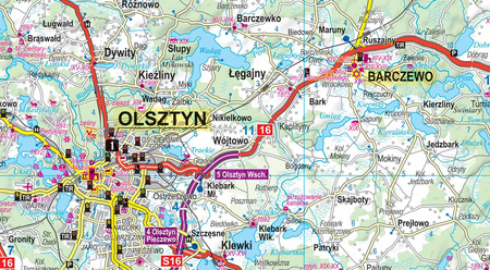 Mazury i Warmia map&guide XL PL laminat 2023