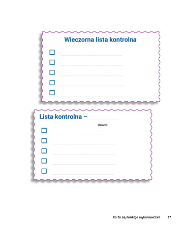 Funkcje wykonawcze Ćwiczenia dla dzieci