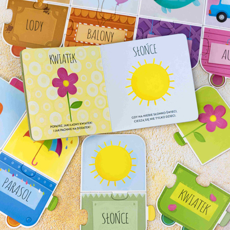 Książka i puzzle Moje pierwsze słowa 20 elementów