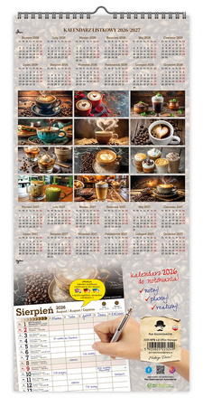 Kalendarz 2026 ścienny paskowy szeroki Office Manager KPS V2