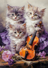 Puzzle 500 Musical Kittens B-53988