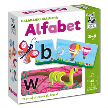 Układanki malucha Alfabet Kapitan Nauka