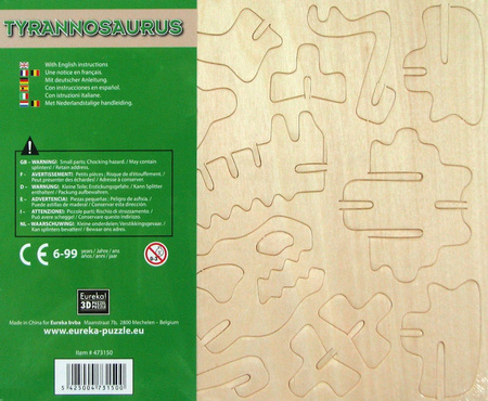 Łamigłówka drewniana Gepetto Tyranozaur