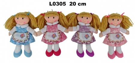 Lalka pluszowa  20cm L0305 1szt.mix